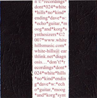 White Hills : No Kind Ending